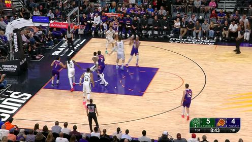 布克准绝杀 杜兰特38+8+5 字母哥31+10 太阳险胜雄鹿