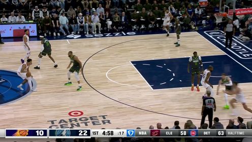 兰德尔25+6+8 杜兰特23+6 布克14中4 森林狼横扫太阳